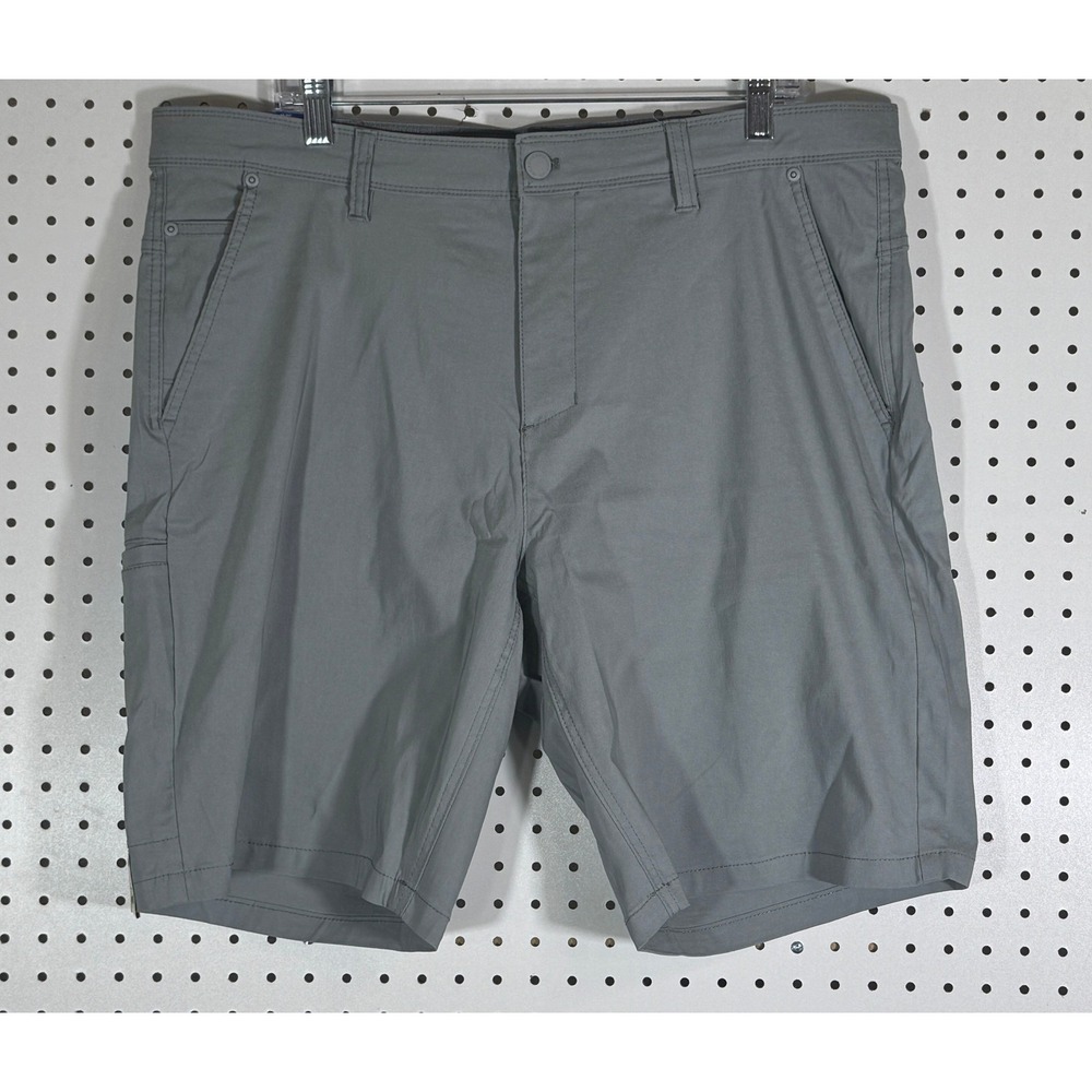 Weatherproof Mens Tech Utility Shorts Light Grey 38W W6F608SC